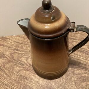 Vintage brown tones coffee pot